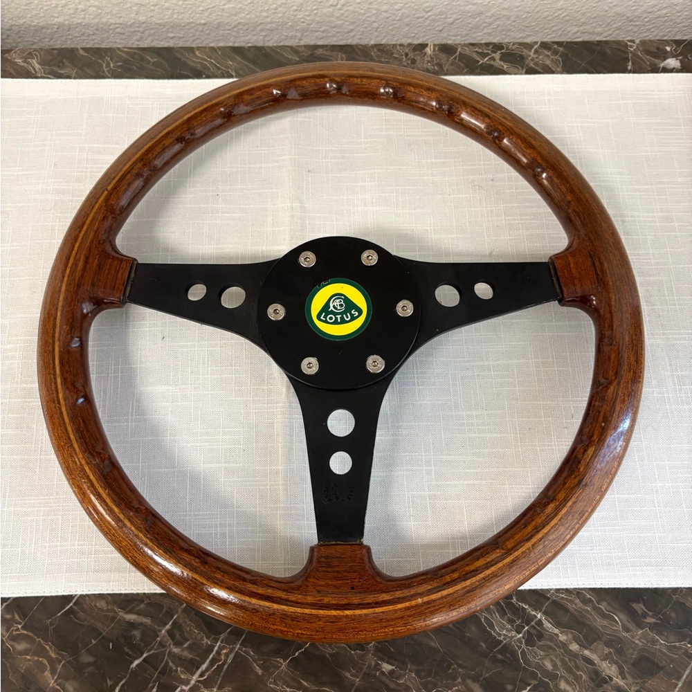 Vintage Momo Lotus Wooden Steering Wheel italy